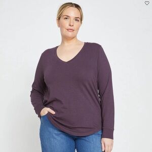 Universal Standard Long Sleeve V Neck
